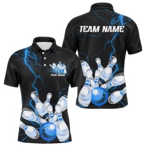Customize Multicolor Thunder Lightning Bowling Shirts For&hellip;