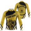 Customized Women Cycling Team Jersey Yellow Biking Athletes Gear Anti Uv Road Racing Cycle Shirt, Custom Mono Cycling Jersey