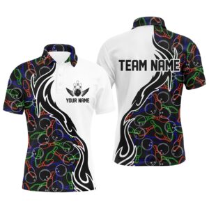 Customized Name Bowling Team Shirts For Men&hellip;