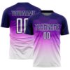 Dark Purple White Royal Navy Sublimation Soccer Uniform Jersey, Custom Team Soccer Jersey Shirt Dark Purple White Royal Navy Sublimation Soccer Uniform Jersey, Custom Team Soccer Jersey Shirt