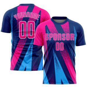 Figure Pink Royal Sublimation Soccer Uniform Jersey,&hellip;