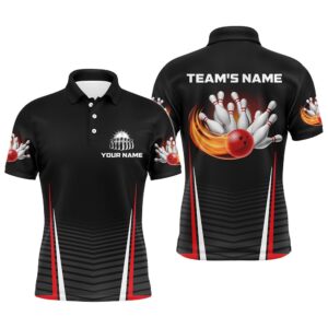 Flame Bowling Shirt For Men, Custom Team’S&hellip;