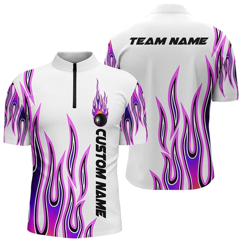 Flame Bowling Shirts For Men And Women, Bowling Ball Bowling Team Shirt, Custom Bowling Team Jersey Shirt