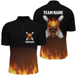 Flame Men Bowling Shirts, Team Bowlers Jersey&hellip;
