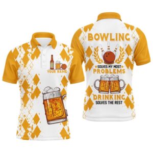 Funny Beer Bowling Shirt Men Polo, Team&hellip;