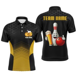 Funny Bowling Polo Shirt Bowling Team Polo&hellip;