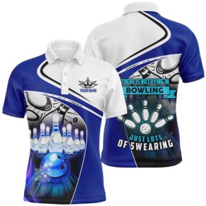 Funny Bowling Polo Shirts For Men Custom&hellip;