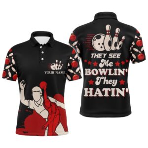 Funny Bowling Shirt For Men Name They&hellip;