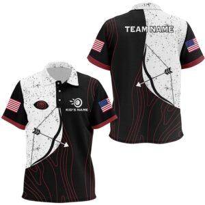 Funny Eyes Archery Bows Grunge Style Polo&hellip;