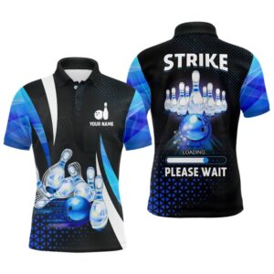 Funny Mens Polo Bowling Shirt Custom Strike&hellip;