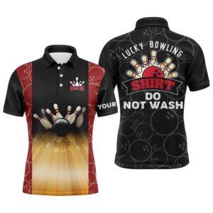 Funny Vintage Bowling Polo Shirts For Men&hellip;