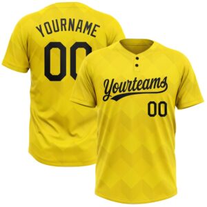 Gold Black 3D Pattern Two Button Unisex&hellip;