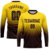 Gold Brown Cream Sublimation Soccer Uniform Jersey, Custom Team Soccer Jersey Shirt