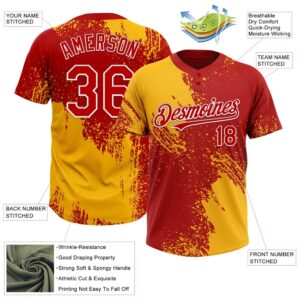 Gold Red White 3D Pattern Abstract Brush Stroke Two Button Unisex Softball Jersey Custom Team Softball Jersey 3 arvynl.jpg