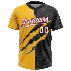 Graffiti Pattern Black Gold Red 3D Two Button Unisex Softball Jersey Custom Team Softball Jersey 2 c2vuij.jpg