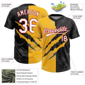 Graffiti Pattern Black Gold Red 3D Two Button Unisex Softball Jersey Custom Team Softball Jersey 3 s4sfgi.jpg