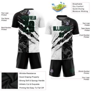 Graffiti Pattern Black Kelly Green Scratch Sublimation Soccer Uniform Jersey Custom Team Soccer Jersey Shirt 3 nnrwlv.jpg