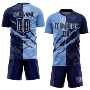 Graffiti Pattern Navy Light Blue Scratch Sublimation Soccer Uniform Jersey Custom Team Soccer Jersey Shirt 2 us6gtu.jpg