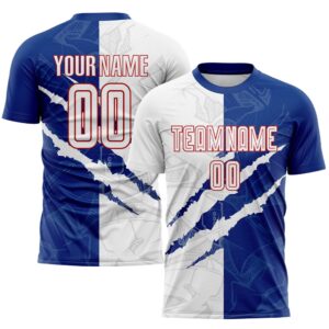 Graffiti Pattern White Royal Red Scratch Sublimation&hellip;