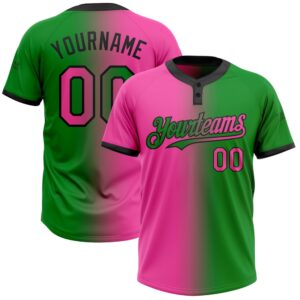 Grass Green Pink Black Gradient Fashion Two&hellip;