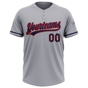 Gray Navy Red Two Button Unisex Softball Jersey Custom Team Softball Jersey 2 lw3knk.jpg