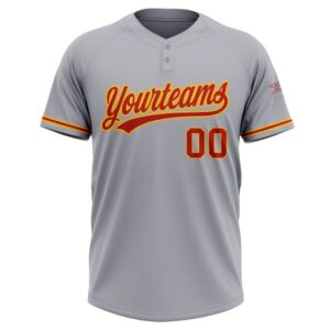 Gray Red Gold Two Button Unisex Softball Jersey Custom Team Softball Jersey 2 wvzdy3.jpg