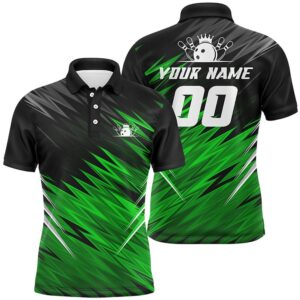 Green And Black Men Short Sleeve Polo&hellip;