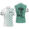 Green And White Men’s Golf Polo Shirt I Hate Golf Nice Shot I Love Golf Custom Name Funny Golf Gifts, Golf Polo Shirt, Golf Shirts