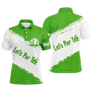 Green And White Men’s Golf Polo Shirts&hellip;