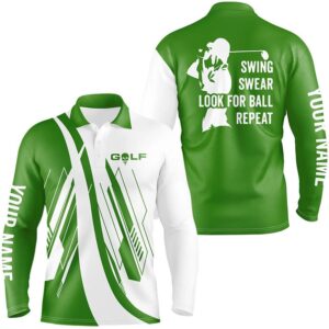 Green And White Men s Golf Polo Shirts Custom Swing Swear Look For Ball Repeat Golf Shirt For Men s Golf Polo Shirt Golf Shirts 2 jbpoyf.jpg