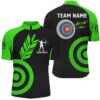 Green Archery Jerseys Men Polo & Jersey Shirts Custom Archery Bow Shirts, Custom Archery Team Shirt