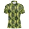 Green And Yellow Argyle Grunge Pattern Men Golf Polo Shirts Custom Golf Apparel For Men Golf Tops, Golf Polo Shirt, Golf Shirts Green And Yellow Argyle Grunge Pattern Men Golf Polo Shirts Custom Golf Apparel For Men Golf Tops, Golf Polo Shirt, Golf Shirts