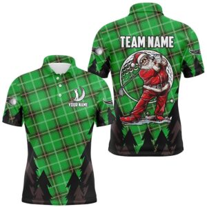 Green Argyle Pattern Santa Golfer Custom Men’s&hellip;