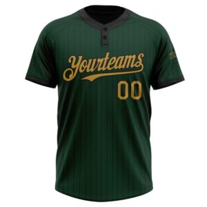 Green Black Pinstripe Old Gold Two Button Unisex Softball Jersey Custom Team Softball Jersey 2 bnwaol.jpg