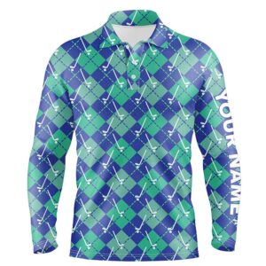 Green Blue Argyle Plaid Pattern Golf Clubs&hellip;