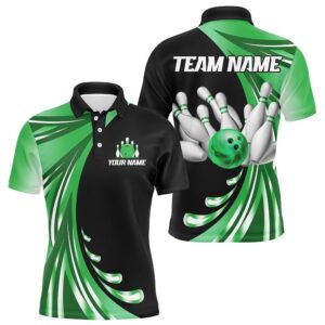 Green Bowling Team Polo Shirt For Men&hellip;