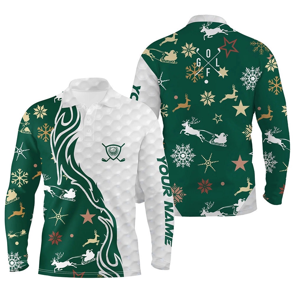 Green Christmas Pattern Golf Ball Men Golf Polo Shirts Custom Men’s Christmas Golf Shirt Golf Clubs, Golf Polo Shirt, Golf Shirts Green Christmas Pattern Golf Ball Men Golf Polo Shirts Custom Men’s Christmas Golf Shirt Golf Clubs, Golf Polo Shirt, Golf Shirts