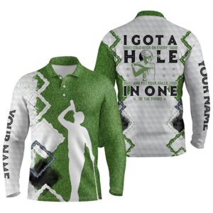 Green Golf Polos Shirts For Men Custom I Got A Cold Beer On Every Hole Funny Golf Gift For Dad Golf Polo Shirt Golf Shirts 2 qsitlt.jpg