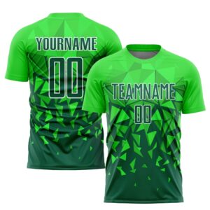 Green Grass Green White Sublimation Soccer Uniform&hellip;