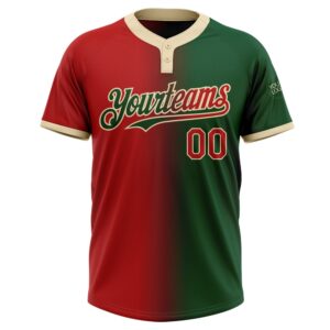 Green Red Cream Gradient Fashion Two Button Unisex Softball Jersey Custom Team Softball Jersey 2 whm4pe.jpg