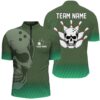 Green Skull Bowling Jersey For Men, Bowling Pattern Bowling Team Jersey, Custom Bowling Team Jersey Shirt Green Skull Bowling Jersey For Men, Bowling Pattern Bowling Team Jersey, Custom Bowling Team Jersey Shirt