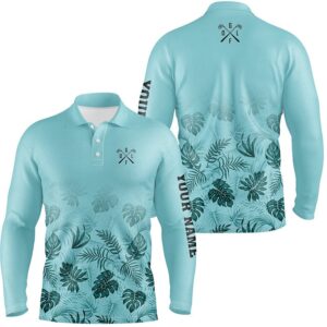 Green Tropical Men s Golf Polo Shirts Custom Funny Men s Golf Shirts Golf Polo Shirt Golf Shirts 2 kbyiqe.jpg