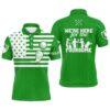 Green Tropical Men’s Golf Polo Shirts Custom Funny Men’s Golf Shirts, Golf Polo Shirt, Golf Shirts