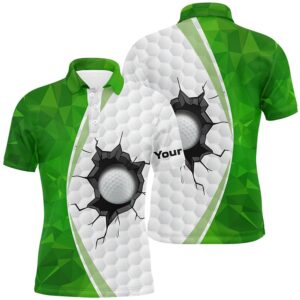 Green White Golf Ball Pattern Men’s Golf&hellip;