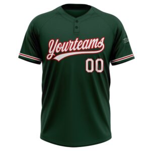 Green White Red Two Button Unisex Softball Jersey Custom Team Softball Jersey 2 eswd17.jpg