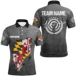 Grunge Maryland Archery Shirts For Men, Custom&hellip;