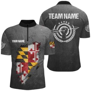Grunge Maryland Archery Shirts For Men, Custom&hellip;