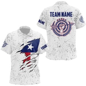 Grunge Texas Archery Polo Shirts, Patriotic Texas&hellip;