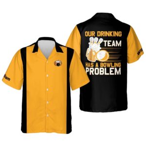 Has A Bowling Problem Hawaiian Shirt, Custom&hellip;