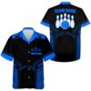 Hawaiian Bowling Shirt For Women Men, Custom Bowling Jersey Black Bowling Team Shirt, Custom Team Bowling Hawaiian Shirt